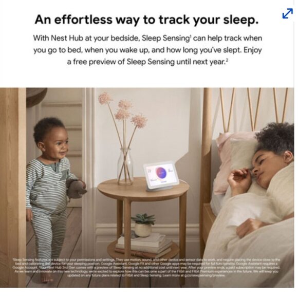 Google Nest Hub (GA00516-US) Smart Display with Google Assistant - Chalk - Picture 9 of 16